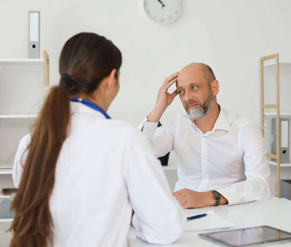 doctor patient talking