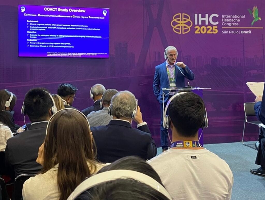 September 2025 at the International Headache Congress